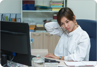 독서 및 스마트폰의 장시간 사용으로 인한 잘못된 자세